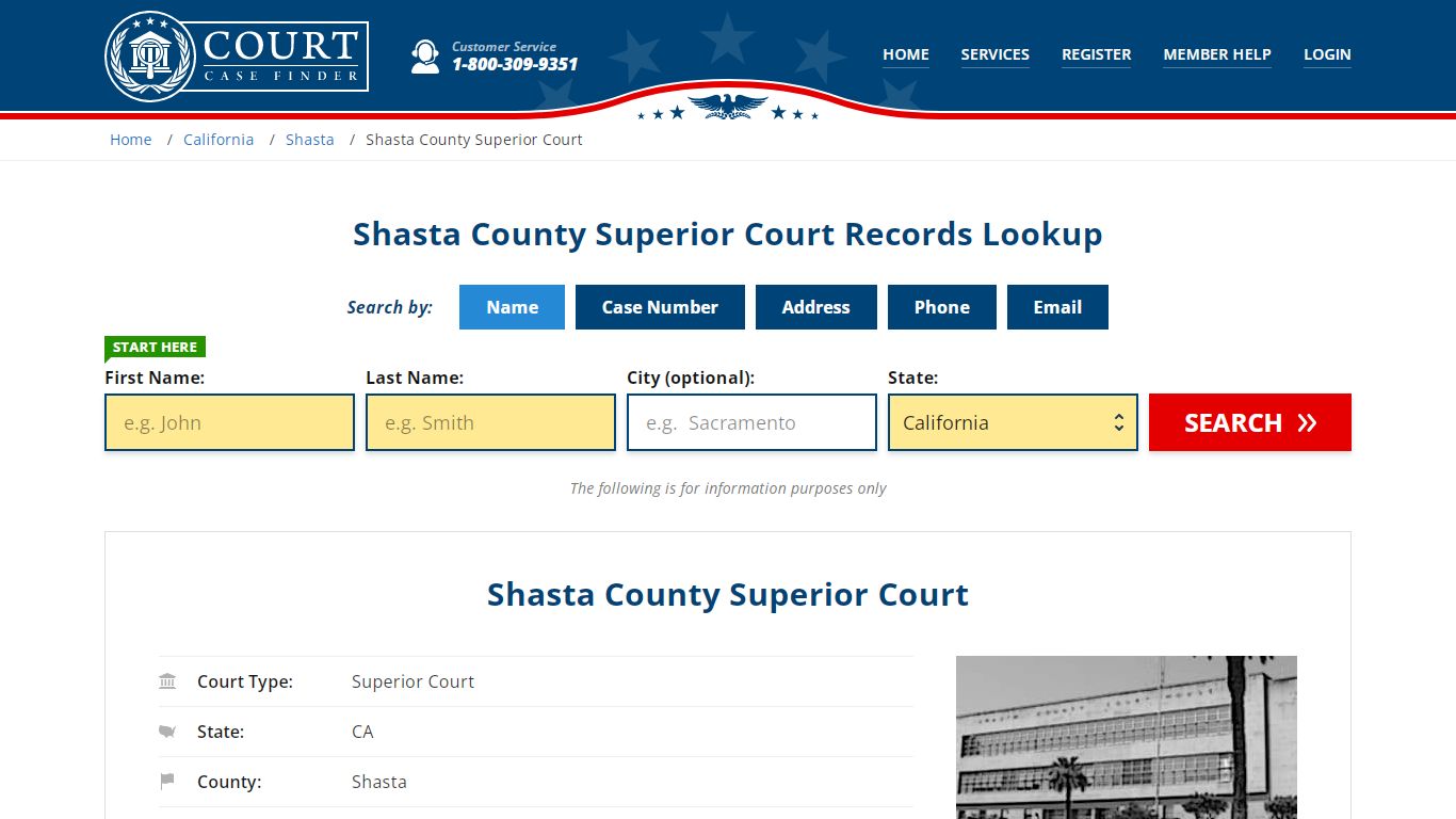 Shasta County Superior Court Records Lookup - CourtCaseFinder.com